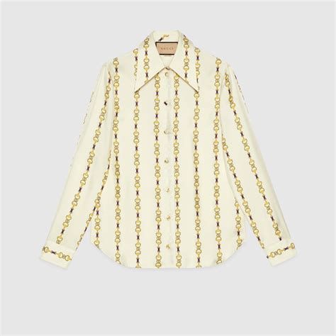 gucci skinny horsebit print shirt 2010 collection|Gucci Horsebit .